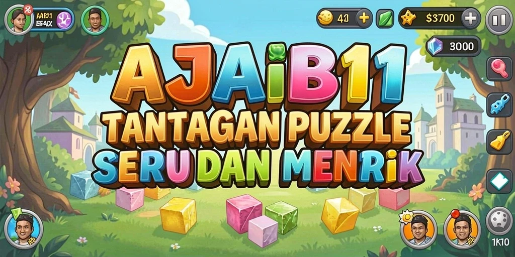 Tampilan gameplay AJAIB11 yang menarik dan penuh tantangan puzzle.