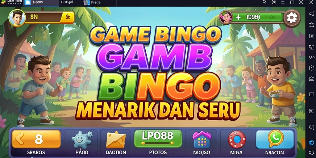 Screenshot gameplay LPO88 menampilkan suasana permainan Bingo yang seru.