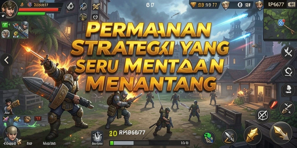 Tampilan gameplay seru dan strategi mendalam di RP6677.