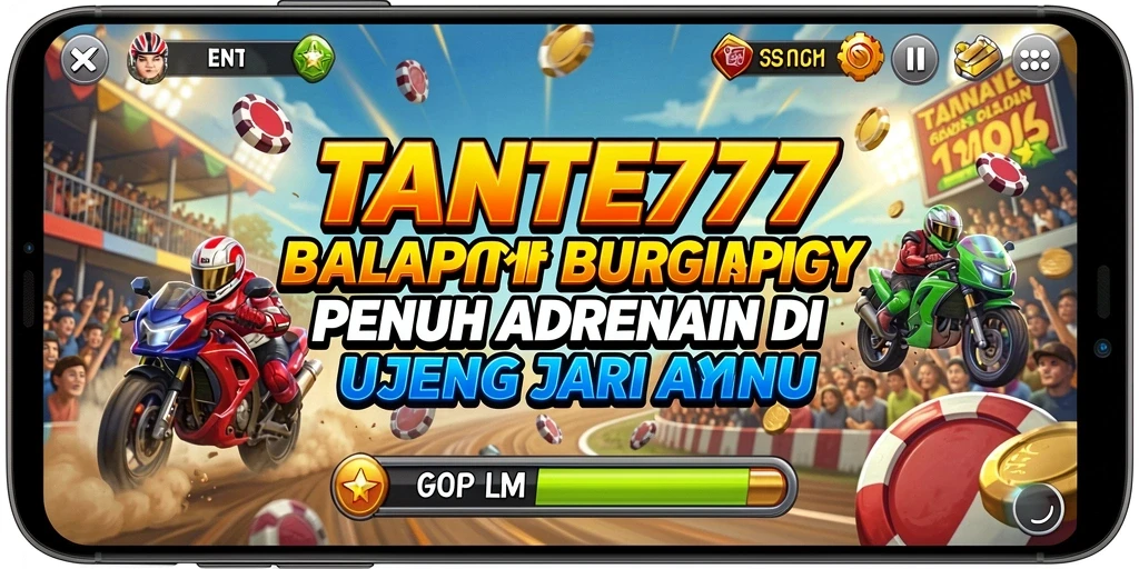 Gameplay Racing mendebarkan dengan mobil balap tercepat.